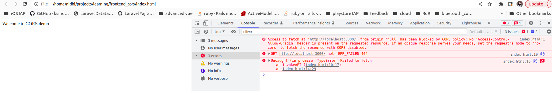 Access-Control-Allow-Origin CORS error