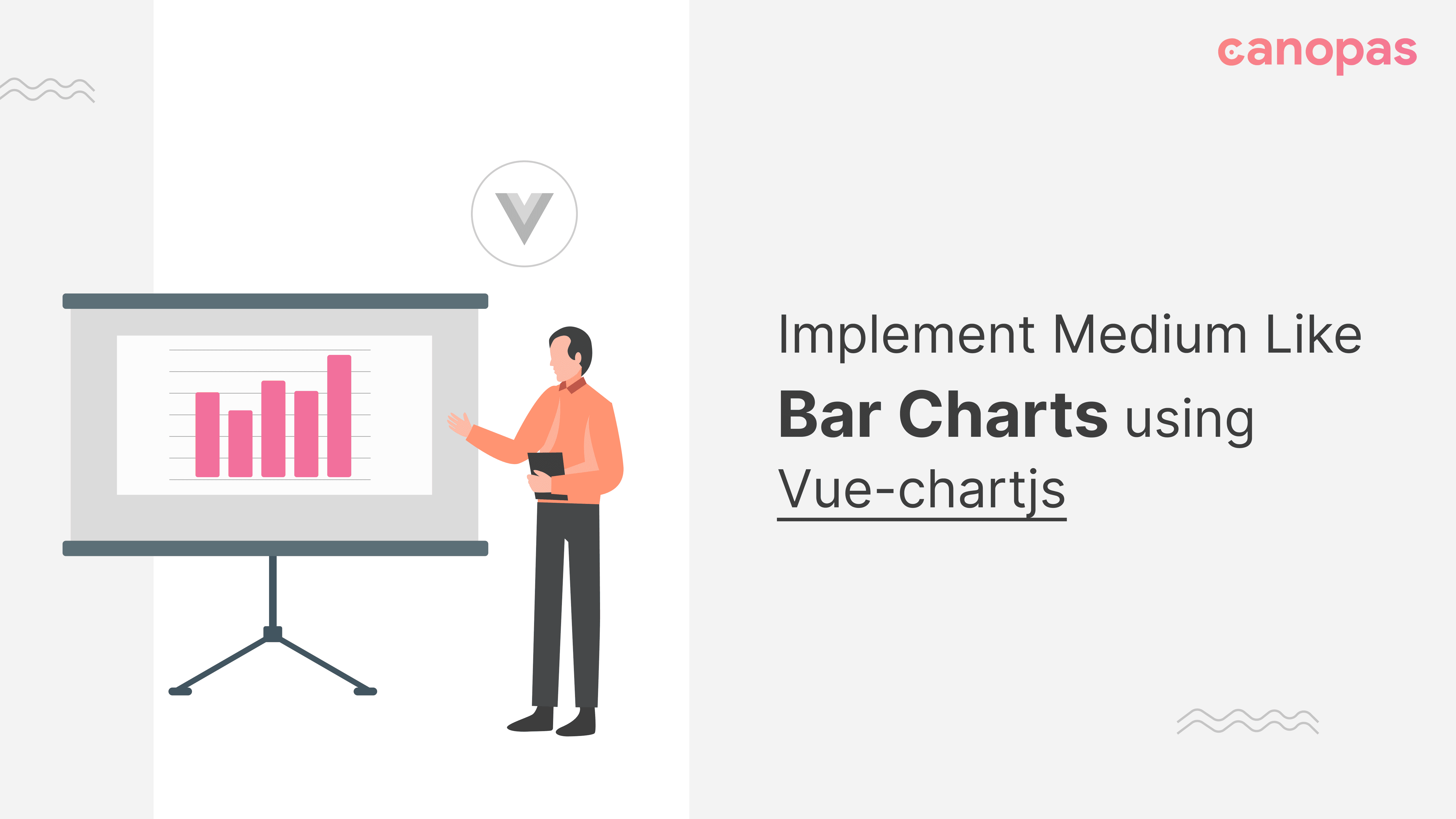 Implement Medium Like Bar Charts using Vue-chartjs