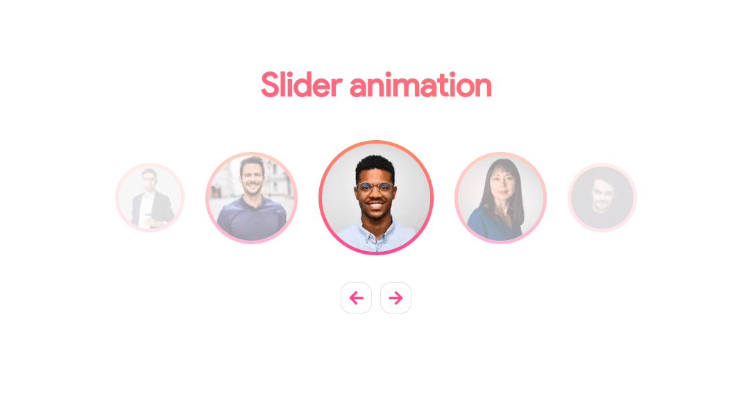 UI for slider animation